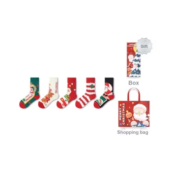 Primeet Mid Calf Socks Unisex 5 Pack