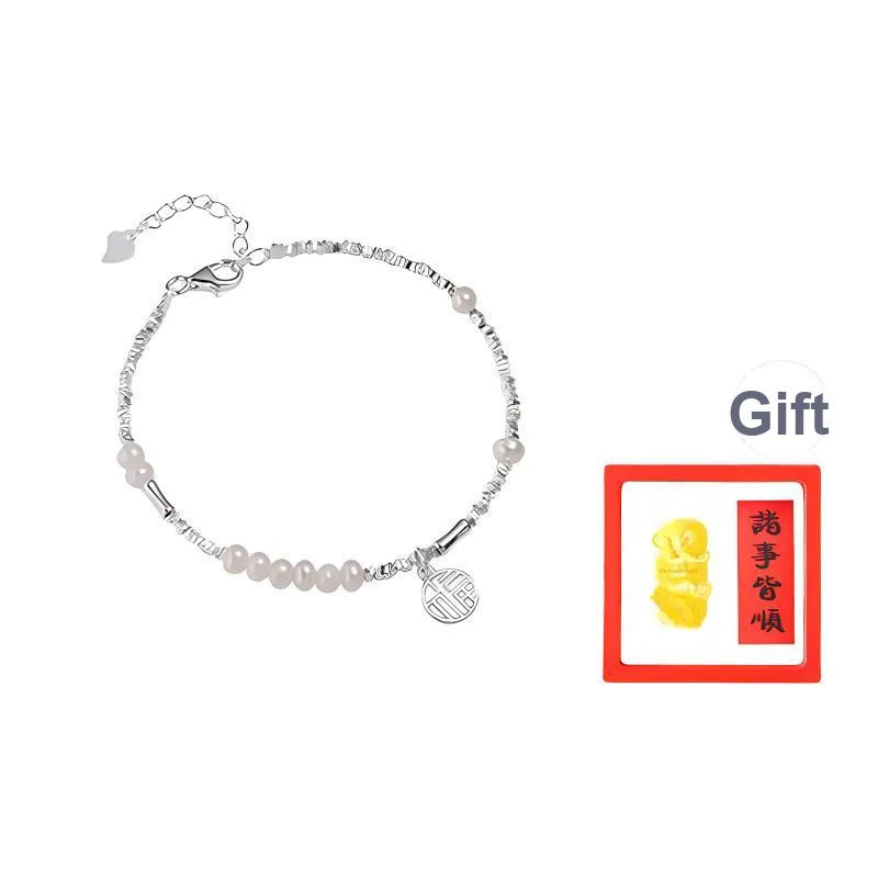 Chongqing Gold Store S925 Silver Bracelets Women's-0