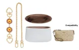Nolita 19 Exclusive DuPont Paper Liner+Brown Sun Heart Buckle Extender Chain Gold-Tone