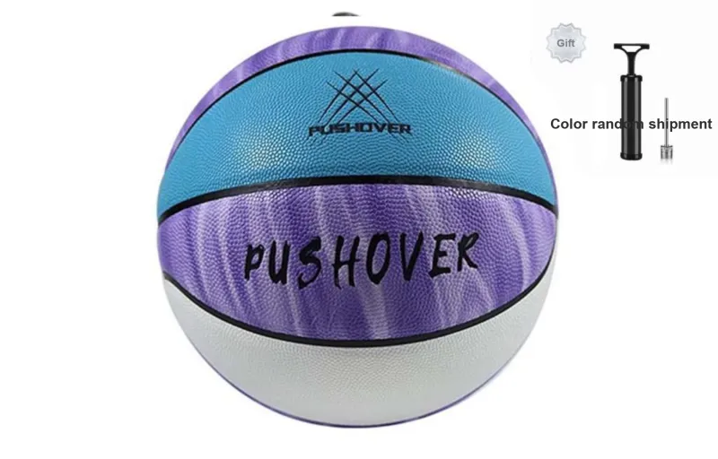 PUSHOVER Basketball Multicolor Size 7 Training Unisex-0