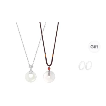 GUDS GAVE Chalcedony Jade Necklaces Unisex