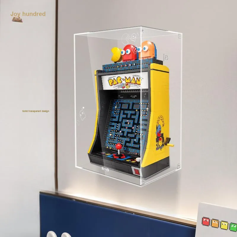 LIGHT YOUR BRICKS LeiYiBai Compatibility Building Block 10323 Pac-Man Arcade Game Display Case Model Accessories-6