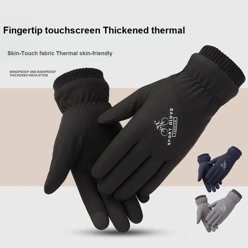 YUZHAOLIN Thickened Gloves Men's-1