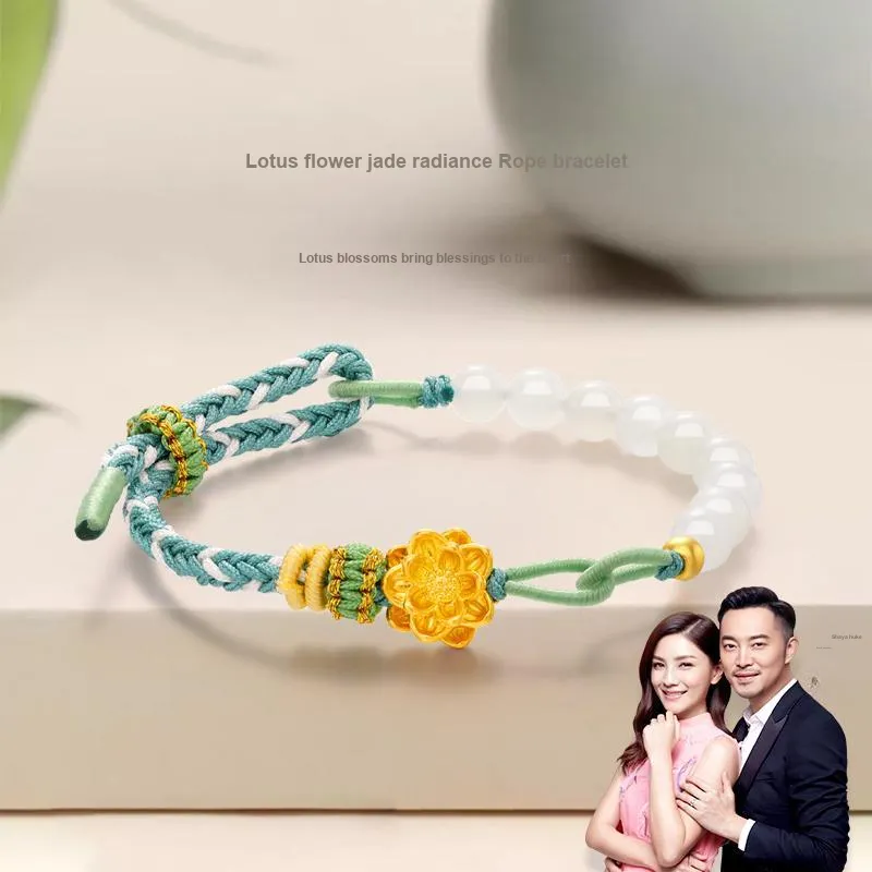 JINLIUFUJIXIANG Bracelets White Jade Women's-1