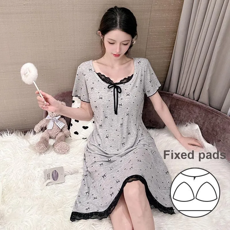 Sleeping Beauty Nightgown Women's Light Gray-2