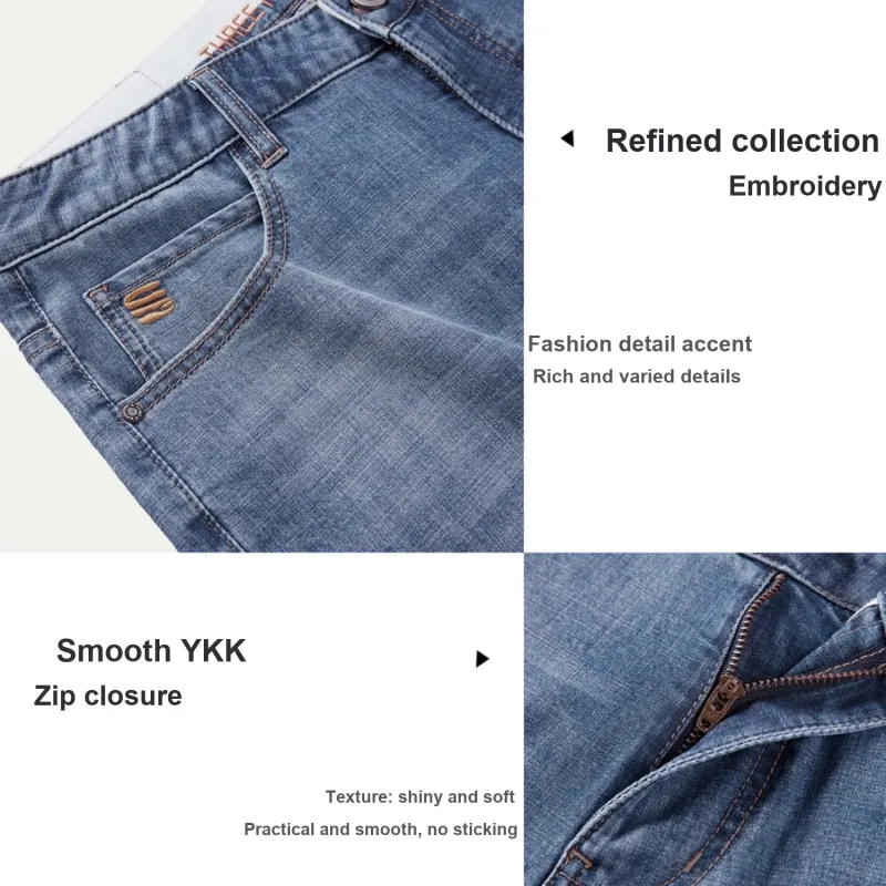 HLA Romance Of The Three Kingdoms Series Jeans Men Denim Blue Transitional Color Medium 19-4