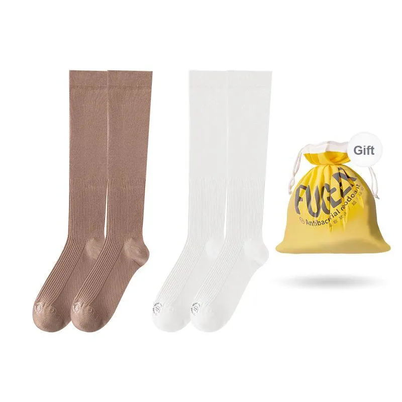 FUGEER Knee High Socks Women's Combo Set-36