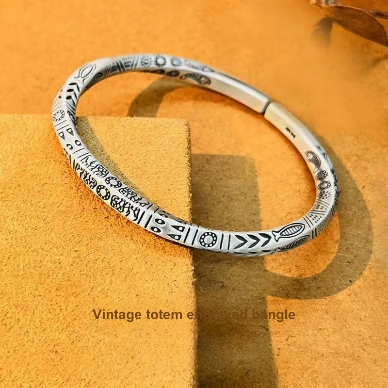 FUYUFU 999 Fine Silver Sterling Silver Bracelets Unisex-1