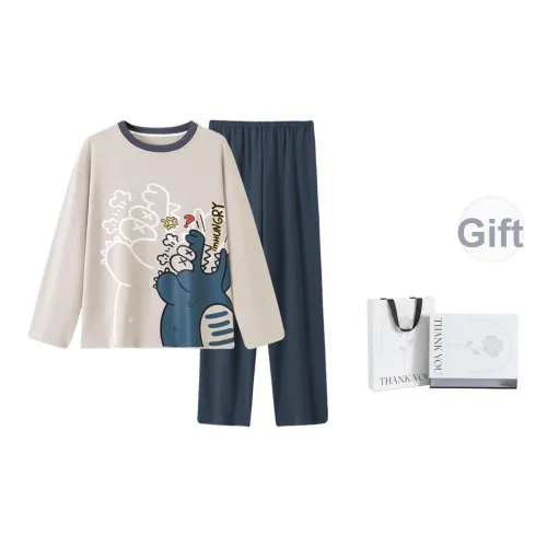 LEZIYUN Пижамный комплект Весенний и Осенний Мужской