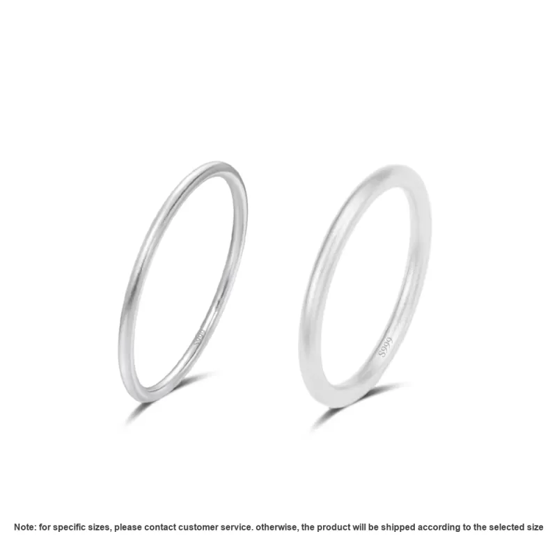 GUDS GAVE S999 Fine Silver Rings Unisex-4