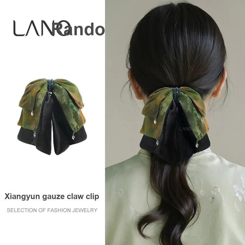 Lano Mulberry Silk Hair Clips Women's-1