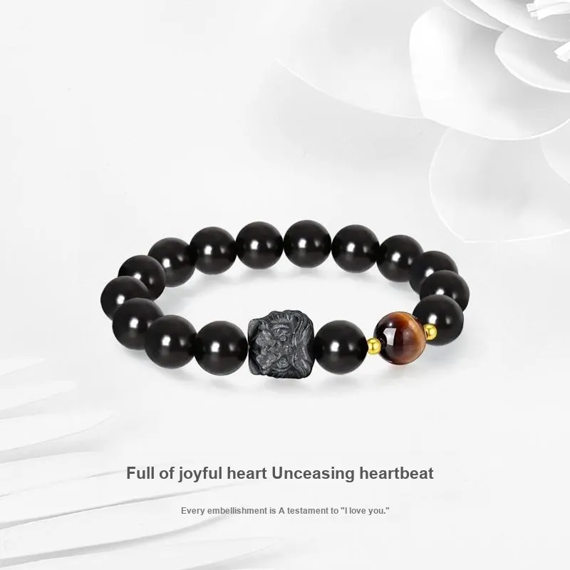 JUICY GRAPE Obsidian Bracelets Unisex-1