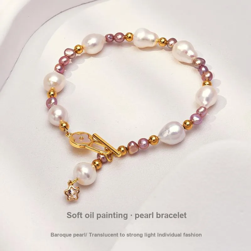 Mofei Pearl Bracelets Women's-5