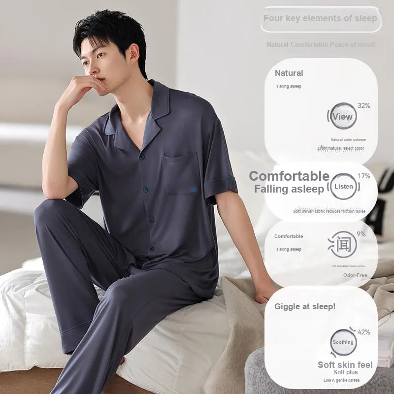MIIOW Cool One Summer Series Pajama Set Men's Lead-3