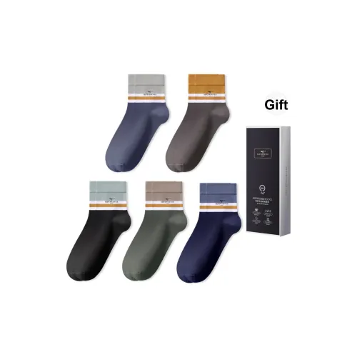SEPTWOLVES Носки Crew Мужские коробка из 5 пар смешанные цвета