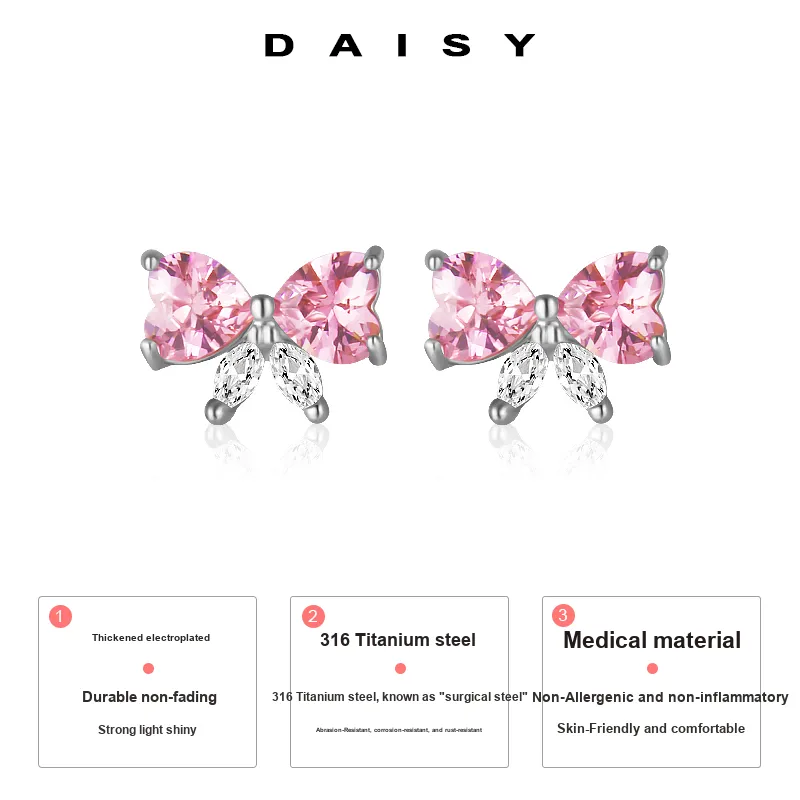 Daisy Dream Titanium Steel Stud Earrings Women's-2