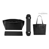 [Black Silver Three-Piece Set]Open Top Liner+Invisible Shoulder Pads+Bottom Pad