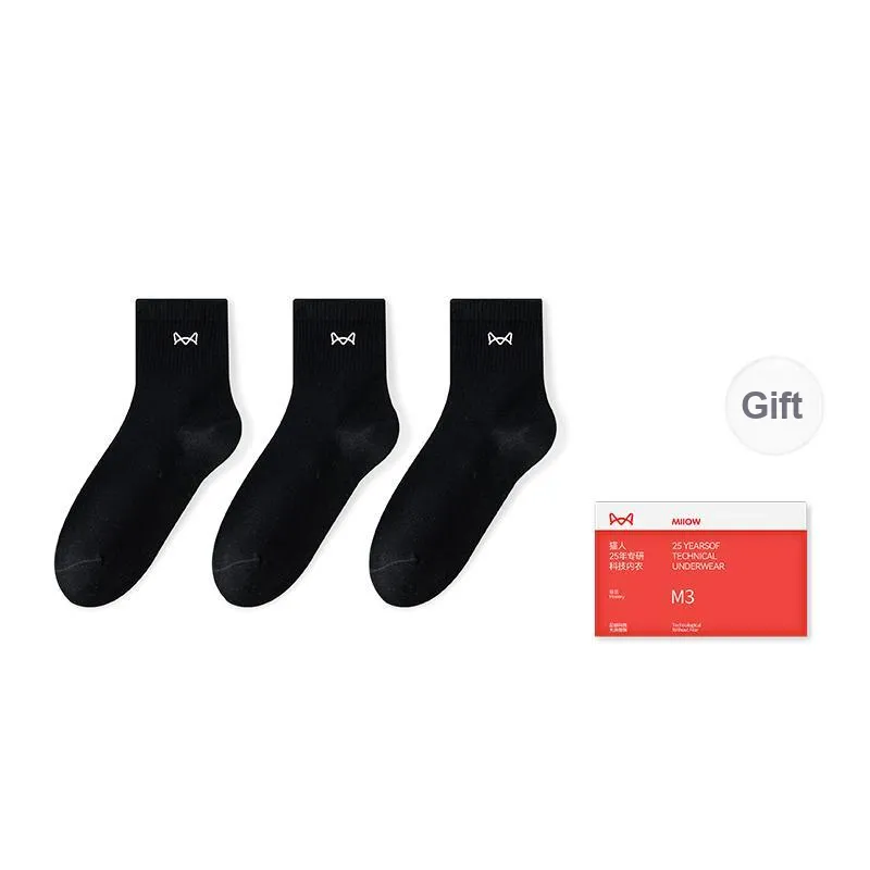 MIIOW Trend Party Series Mid Calf Socks Men's 3 Pack-5