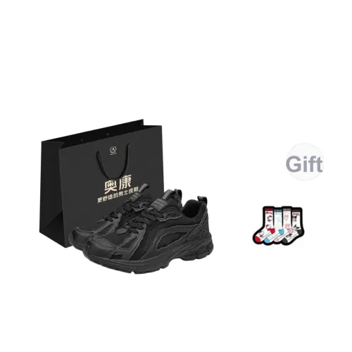 AOKANG Амортизаторы Shock Slip-resistant Низкий Топ Толстая подошва Кроссовки Мужская Сумка для покупок