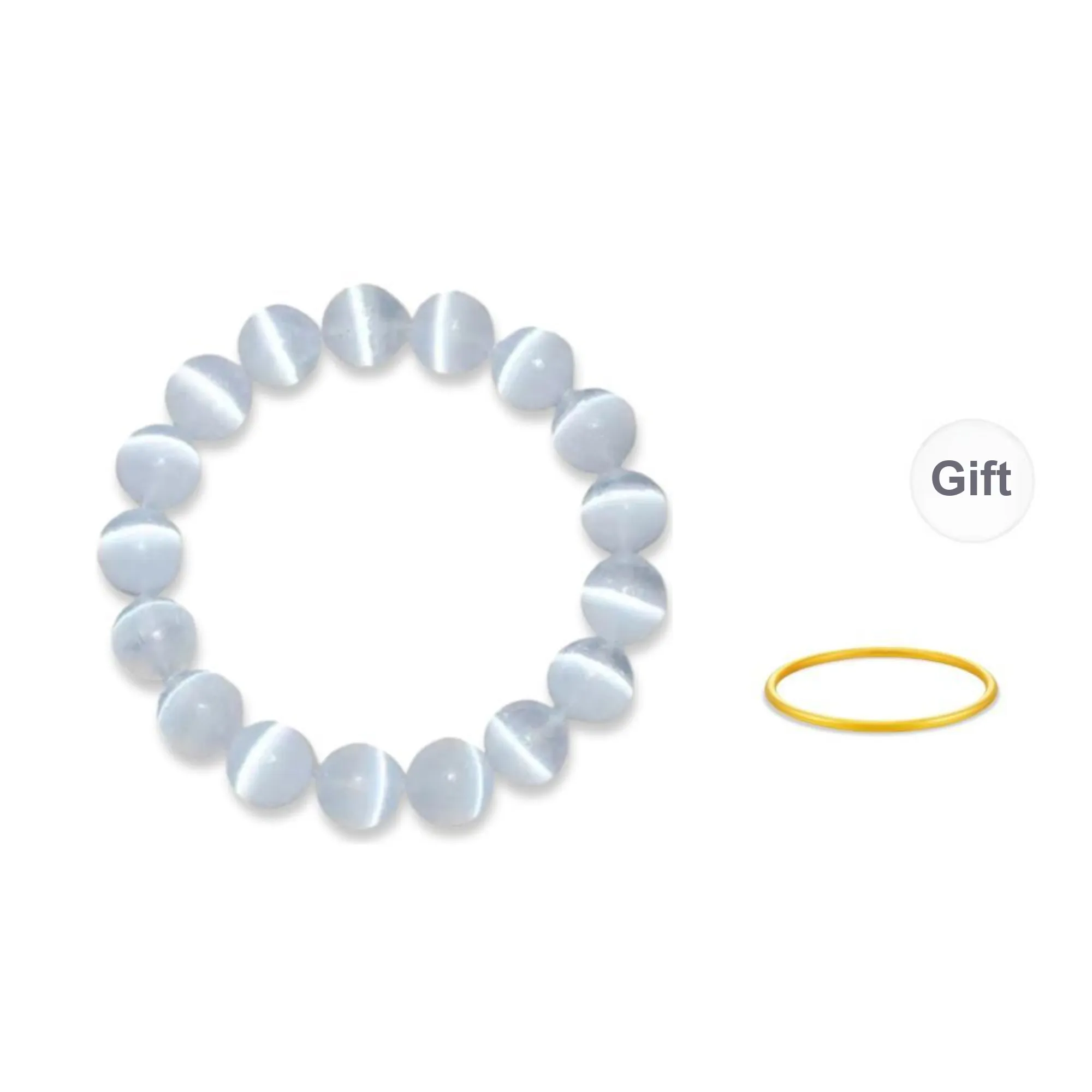 Christmas Holiday Decor Clearance Glass Cat Eye Bracelets Unisex