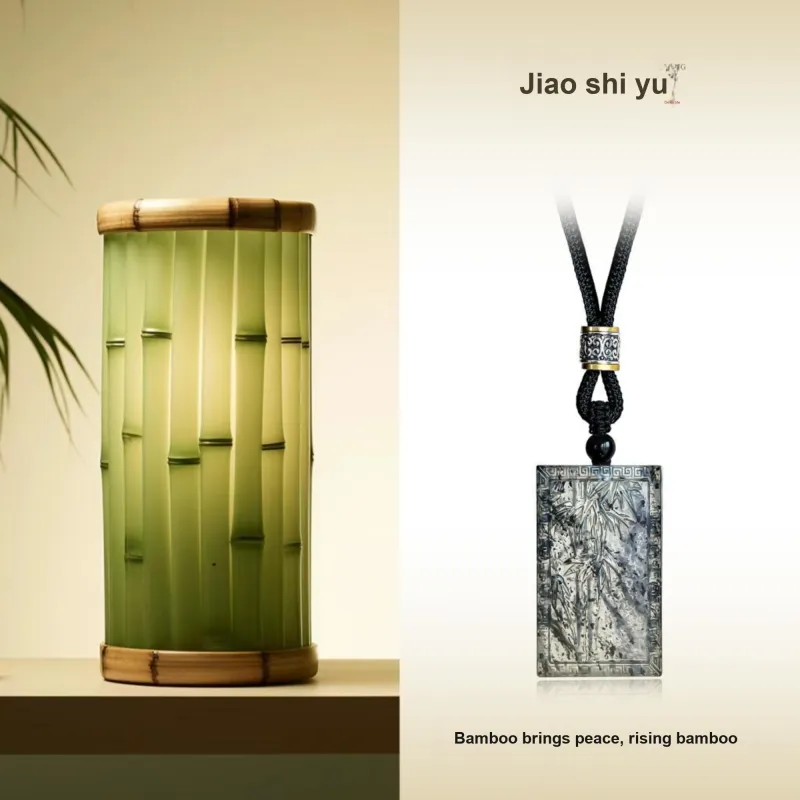 JIAOSHIYU Serpentine Jade Necklaces Unisex-1