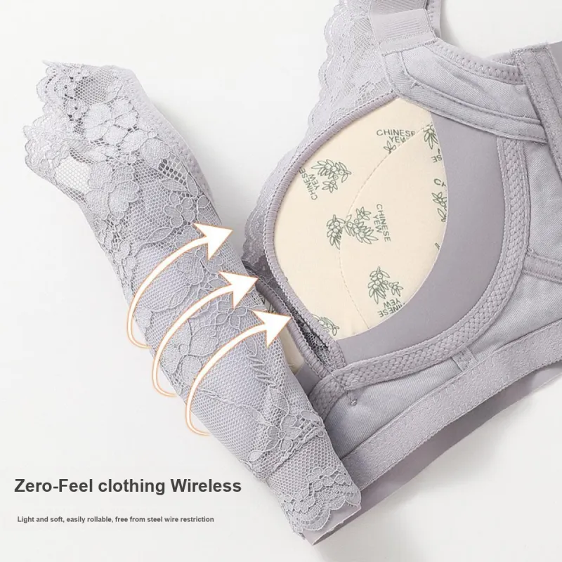 JUNEROSE Bra Women's Gray Purple-3