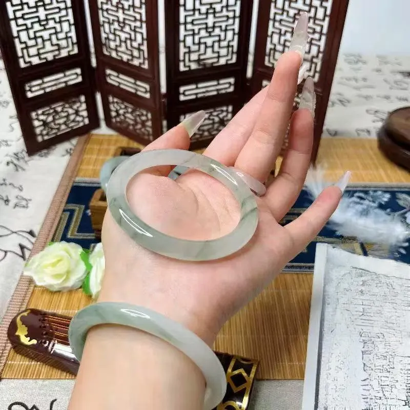 Royal Heaven's Choice Natural Tianshan Jade Bangles Women's-3