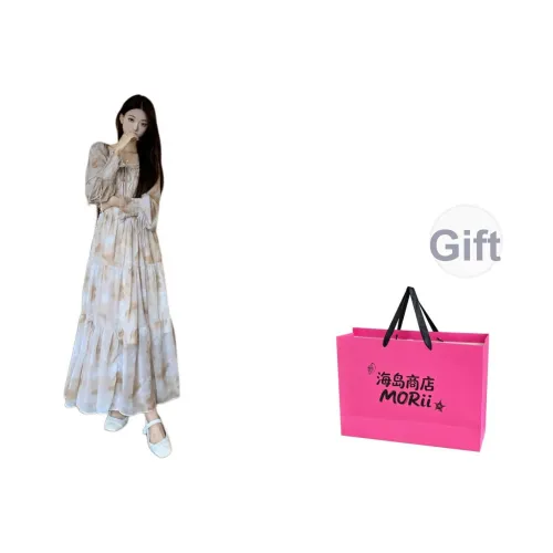 MORii Длинное платье с длинными рукавами женское