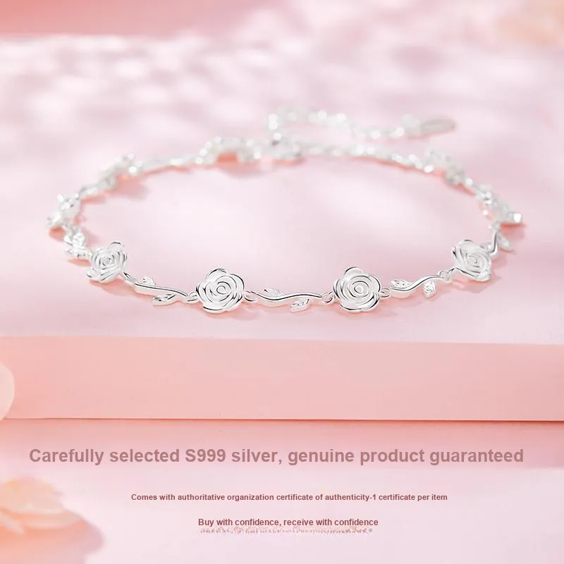 MOLADY S999 Fine Silver For Women's Bracelets Women's-3