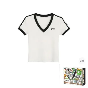 BVODE T Shirts Women's White Shopping Bag
