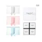 Moon White+Cherry Blossom Pink+Ice Transparent Blue