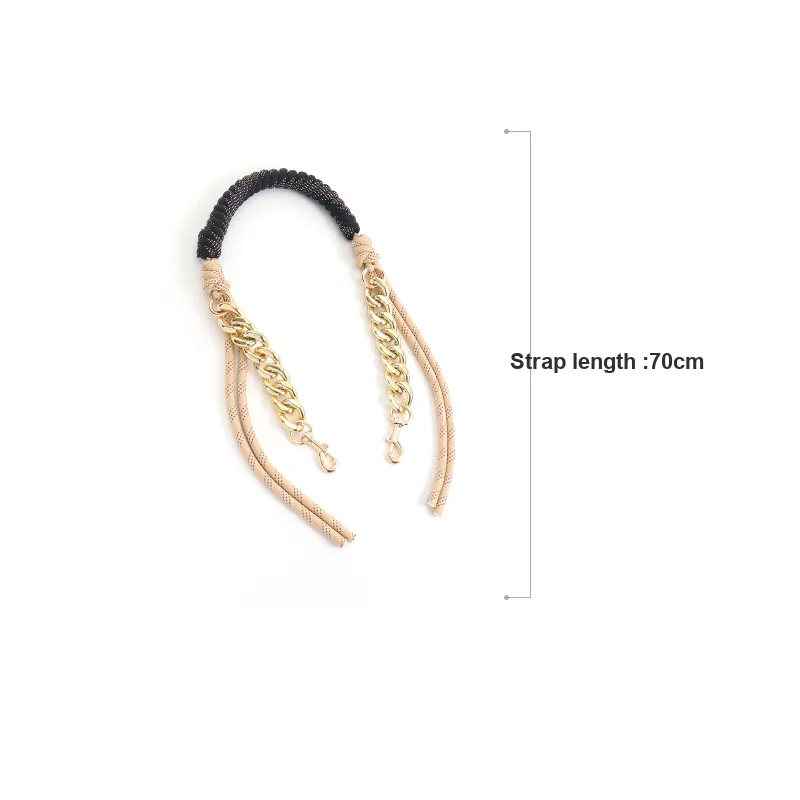 Gloya Acrylic Bag Strap Women's Black-1