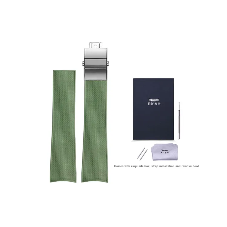 JEAYOU Comcast Diving Collection Longines Compatibility Watch Band 95mm Fluoroelastomer Material-30