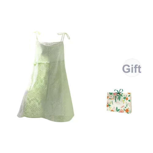 Oddgoods Платье-юбка Женское Молочно-зеленое