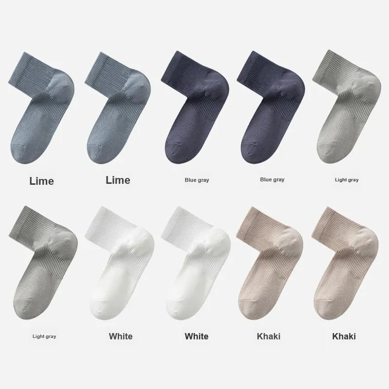 H YXIANG Mid Calf Socks Men's Combo Set-17