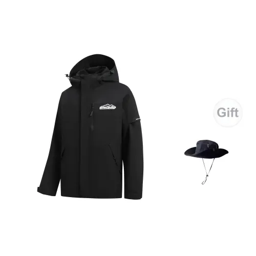 Kawasaki Windbreaker Jackets Unisex Obsidian Black GiveawayHats & Caps