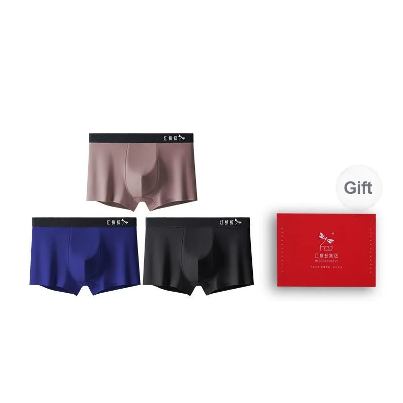 RED DRAGONFLY Cotton Panties Men's 3 Pack Gift Box Set-12