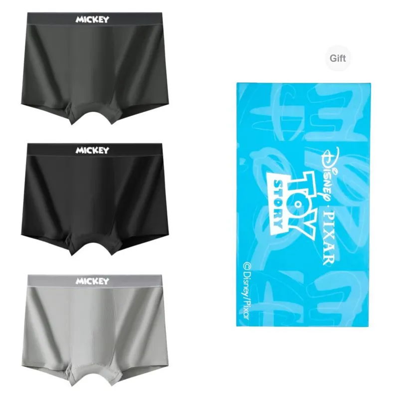 Disney Mickey Series Underpants Men's Shopping Bag 3 Pack-10