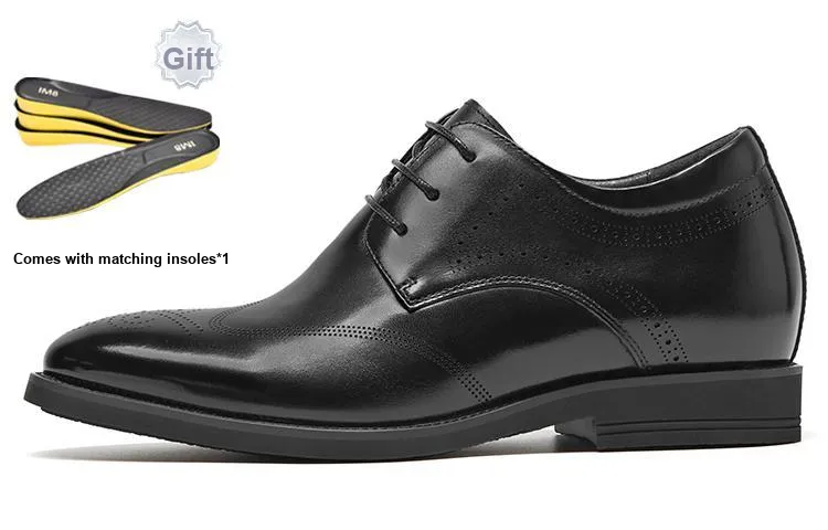 1M8 Dress Shoes Men's Low Top Black/Vintage Brown/Brown Yellow