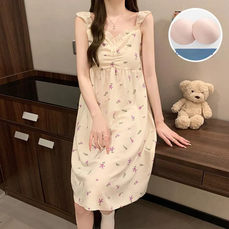 Ta Yan Nightgown Women's Apricot-5