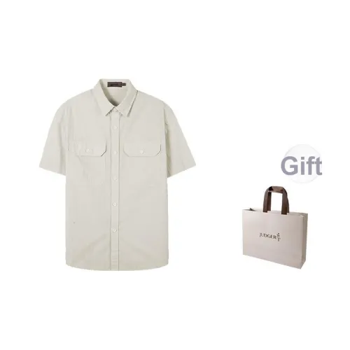 JUDGER Светло-серые Мужские Рубашки