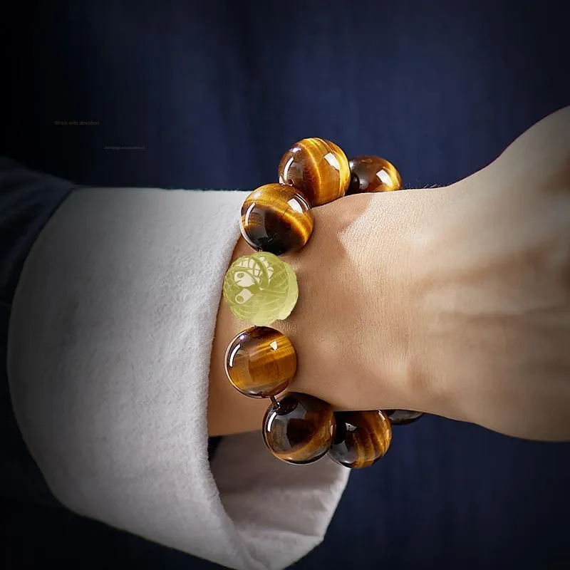 Yi Mingju Tiger's Eye Stone Bracelets Men's-2