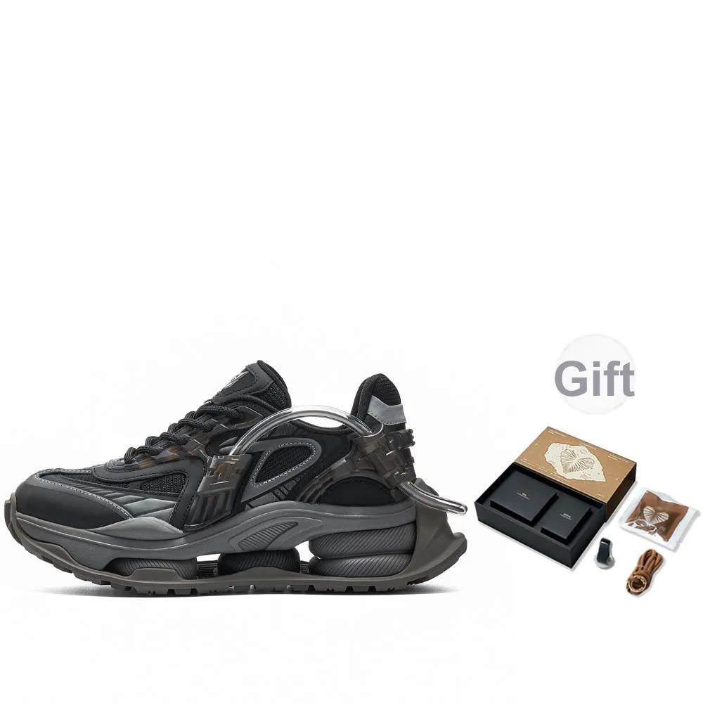 OGR Time Traveler Collection Low-Top Chunky Sneakers Unisex Black
