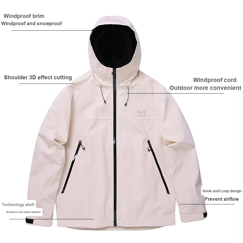 MIIOW Waterproof, Windproof, Breathable, And Abrasion Resistant Windbreaker Jacket Unisex-7