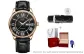 Rose Gold Black Black Leather