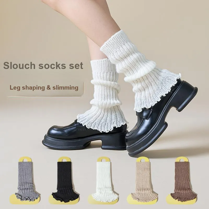 Top Melon Knee High Socks Women's Combo Set-12