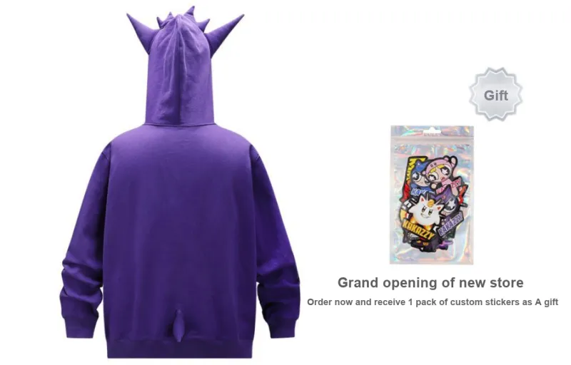 KAKAZZY Sweatshirt Unisex Purple-2