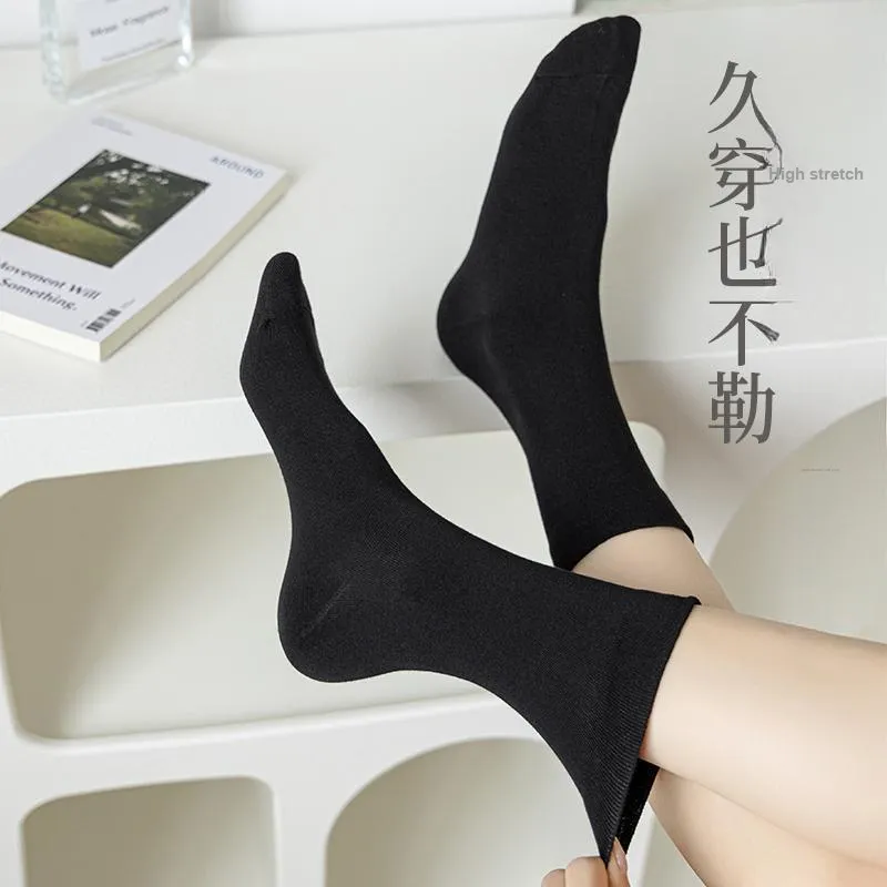 Lan Miao Mid Calf Socks Women's Shopping Bag 5 Pack-5