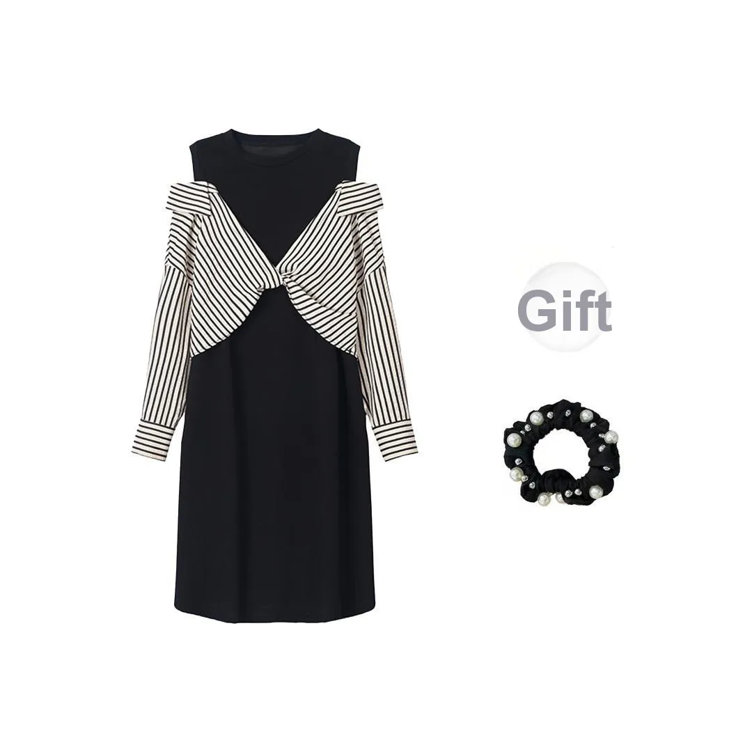 WUSHANSHAN Длинное платье с длинными рукавами женское