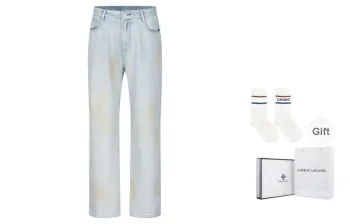 Charlie Luciano Jeans Unisex White Box+Socks